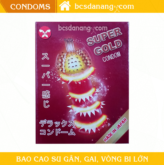 Bao Cao Su Gân Gai Super Gold - Shop BCS Đà Nẵng