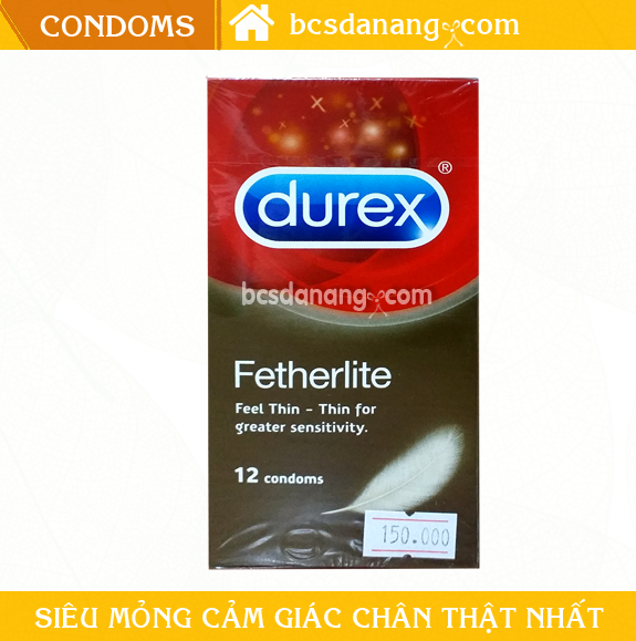 Bao Cao Su Siêu Mỏng Durex Fetherlite 12s - Shop Bao Cao Su Đà Nẵng
