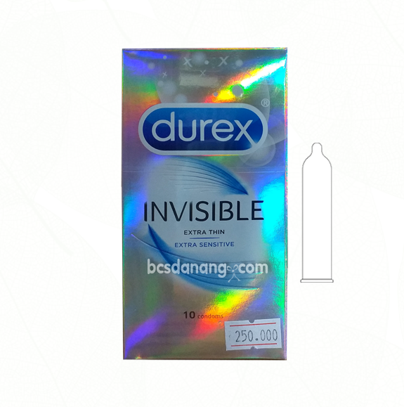 Bao Cao Su Siêu Mỏng Siêu Trơn Durex Invisible 10s - Shop Bao Cao Su Đà Nẵng